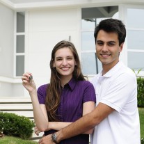Couple buying a new house
